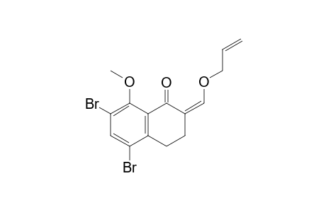 (2Z)-5,7-dibromo-8-methoxy-2-(prop-2-enoxymethylidene)-3,4-dihydronaphthalen-1-one