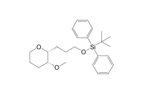 (2R*,3R*)-2-(3-tert-Butyldiphenylsilyloxypropyl)-3-methoxytetrahydropyran