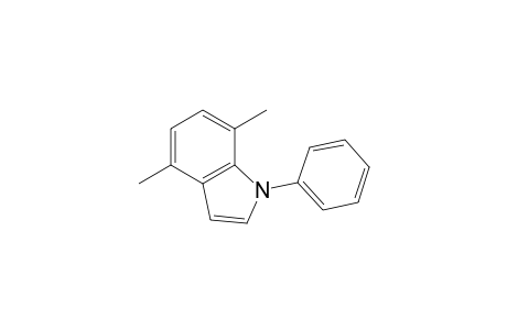 1-Phenyl 4,7-dimethyl-indole