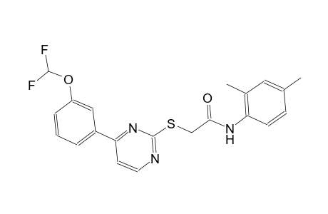 2-({4-[3-(difluoromethoxy)phenyl]-2-pyrimidinyl}sulfanyl)-N-(2,4-dimethylphenyl)acetamide