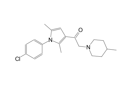 ethanone, 1-[1-(4-chlorophenyl)-2,5-dimethyl-1H-pyrrol-3-yl]-2-(4-methyl-1-piperidinyl)-