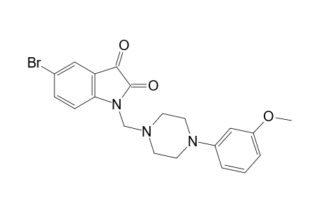 5-bromo-1-{[4-(m-methoxyphenyl)-1-piperazinyl]methyl}indole-2,3-dione