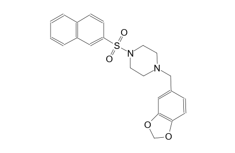 piperazine, 1-(1,3-benzodioxol-5-ylmethyl)-4-(2-naphthalenylsulfonyl)-