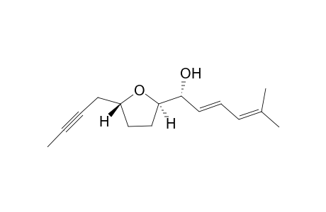 (R,E)-1-((2R,5R)-5-(but-2-yn-1-yl)tetrahydrofuran-2-yl)-5-methylhexa-2,4-dien-1-ol