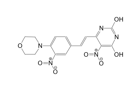 2,4-pyrimidinediol, 6-[(E)-2-[4-(4-morpholinyl)-3-nitrophenyl]ethenyl]-5-nitro-