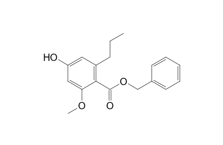 benzyl 4-hydroxy-2-methoxy-6-propylbenzoate