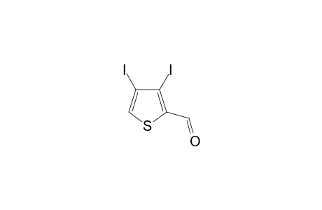 3,4-diiodothiophene-2-carbaldehyde