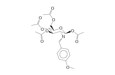 2-Deoxy-2-(4-methoxy-benzylideneamino)-1,3,4,6-tetra-O-acetyl-b-d-glucopyranose