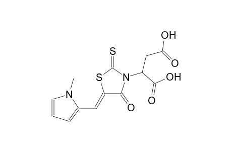 2-{(5Z)-5-[(1-methyl-1H-pyrrol-2-yl)methylene]-4-oxo-2-thioxo-1,3-thiazolidin-3-yl}succinic acid