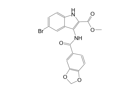 methyl 3-[(1,3-benzodioxol-5-ylcarbonyl)amino]-5-bromo-1H-indole-2-carboxylate