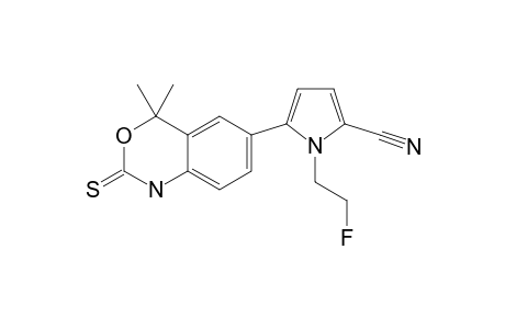 5-(4,4,-DIMETHYL-2-THIOXO-1,4-DIHYDRO-2-H-BENZO-[D]-[1.3]-OXAZIN-6-YL)-1-(2-FLUOROETHYL)-1-H-PYRROLE-2-CARBONITRILE