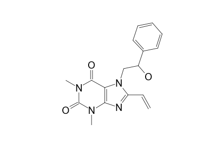 7-(2-hydroxy-2-phenyl-ethyl)-1,3-dimethyl-8-vinyl-xanthine