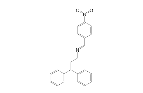 N-PARA-NITRO-BENZYLIDENE-N-3,3-DIPHENYLPROPYLAMINE
