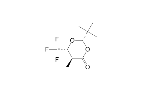 2S,5S,6R-2-(t-Butyl)-6-(trifluoromethyl)-5-methyl-2H,4H-1,3-dioxan-4-one