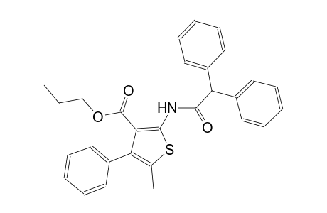 propyl 2-[(diphenylacetyl)amino]-5-methyl-4-phenyl-3-thiophenecarboxylate