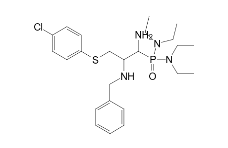 Bis(diethylamino) 3-(4-Chlorophenyl)thio-1-amino-2-(benzylamino)propanephosphoramide