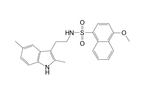 N-[2-(2,5-dimethyl-1H-indol-3-yl)ethyl]-4-methoxy-1-naphthalenesulfonamide