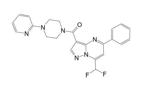 7-(difluoromethyl)-5-phenyl-3-{[4-(2-pyridinyl)-1-piperazinyl]carbonyl}pyrazolo[1,5-a]pyrimidine