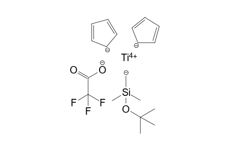Bis(cyclopentadienyl)-[(dimethyl-t-butoxysilyl)-methyl]-titanium trifluoroacetate