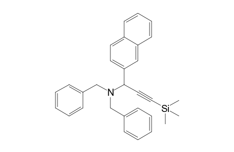 N,N-Dibenzyl-1-(2-naphthyl)-3-(trimethylsilyl)-2-propynyl-1-amine