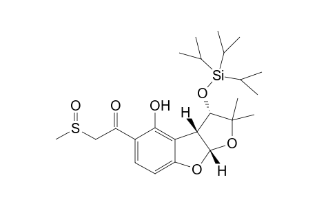 (3S*,3aR*,8aR*)-2,2-Dimethyl-3-(triisopropylsiloxy)-5-[(methylsulfinyl)acetyl)]-2,3,3a,6,7,8a-hexahydro-5H-1,8-dioxacyclopent[a]indene-4-ol