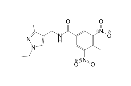N-[(1-ethyl-3-methyl-1H-pyrazol-4-yl)methyl]-4-methyl-3,5-dinitrobenzamide