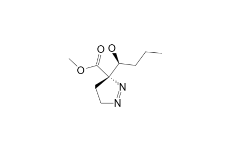 ANTI-3-CARBOMETHOXY-3-(1'-HYDROXYBUTYL)-1-PYRAZOLINE;MINOR_STEREOMER