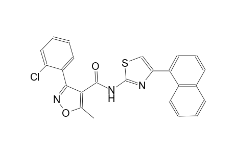 3-(2-chlorophenyl)-5-methyl-N-[4-(1-naphthyl)-1,3-thiazol-2-yl]-4-isoxazolecarboxamide