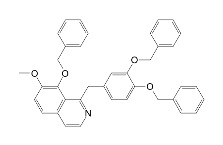 1-[[3,4-bis(phenylmethoxy)phenyl]methyl]-7-methoxy-8-phenylmethoxy-isoquinoline