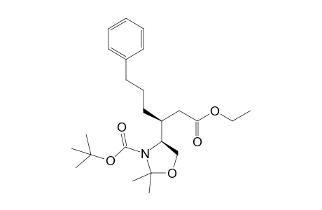 (4S,1'S)-(1'-Ethoxycarbonylmethyl-4'-phenylbutyl)-2,2-dimethyloxazolidine-3-carboxylic acid tert-butyl ester