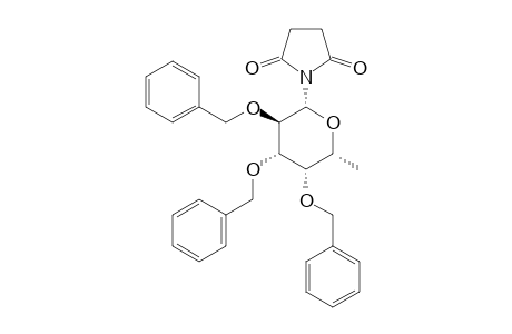 N-(2,3,4-TRI-O-BENZYL-BETA-L-FUCOPYRANOSYL)-SICCINIMIDE