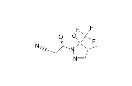 1-(Cyanoacetyl)-5-hydroxy-4-methyl-5-(trifluoromethyl)-4,5-dihydro-1H-pyrazole