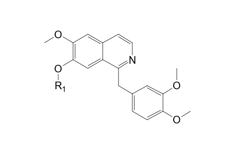 Papaverine-M (O-demethyl-glucuronide) isomer 1 MS2