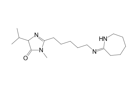 2-[ 5'-Azepan-2-ylideneamino)pentyl)-3-methyl-5-isopropyl-3,5-dihydroimidazol-4-one