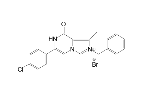 2-Benzyl-6-(4-chloro-phenyl)-1-methyl-8-oxo-7,8-dihydro-imidazo[1,5-a]pyrazin-2-ium bromide