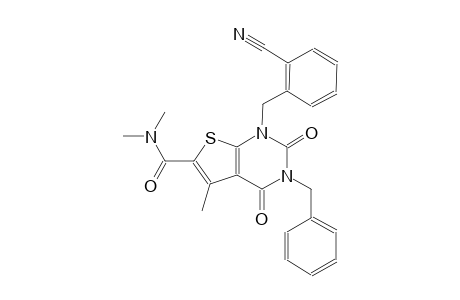 thieno[2,3-d]pyrimidine-6-carboxamide, 1-[(2-cyanophenyl)methyl]-1,2,3,4-tetrahydro-N,N,5-trimethyl-2,4-dioxo-3-(phenylmethyl)-