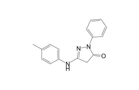 3H-pyrazol-3-one, 2,4-dihydro-5-[(4-methylphenyl)amino]-2-phenyl-