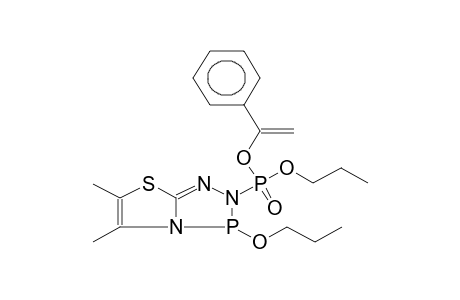 2-PROPOXY(1-PHENYLVINYLOXY)PHOSPHORYL-3-PROPOXY-5,6-DIMETHYLTHIAZOLO[2,3-D]-1,2-DIHYDRO-1,2,4,3-TRIAZAPHOSPHOLE