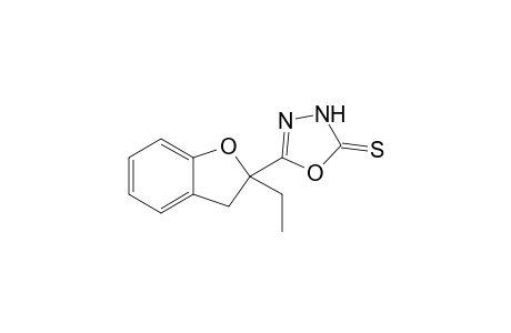 5-(2,3-Dihydro-2-ethylbenzo[b]furan-2-yl)-3H-[1,3,4]oxadiazole-2-thione