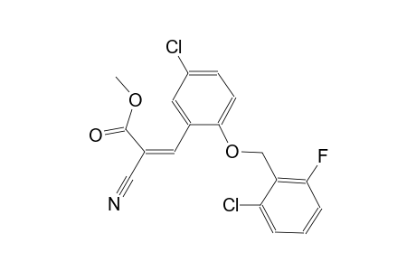 methyl (2Z)-3-{5-chloro-2-[(2-chloro-6-fluorobenzyl)oxy]phenyl}-2-cyano-2-propenoate