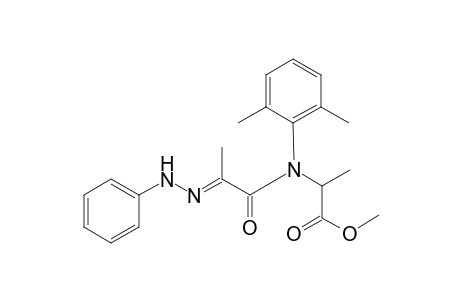 DL-Alanine, N-(2,6-dimethylphenyl)-N-[1-oxo-2-(phenylhydrazono)- propyl]-, methyl ester