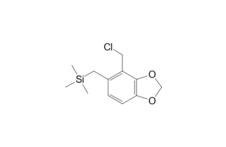 2,3-(methylenedioxy)-6-((trimethylsilyl)methyl)benzyl chloride