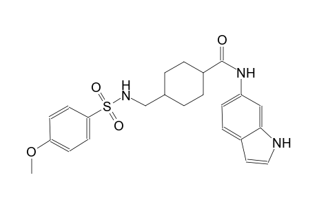 cyclohexanecarboxamide, N-(1H-indol-6-yl)-4-[[[(4-methoxyphenyl)sulfonyl]amino]methyl]-