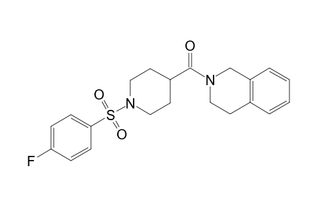3,4-Dihydro-1H-isoquinolin-2-yl-[1-(4-fluorophenyl)sulfonyl-4-piperidinyl]methanone