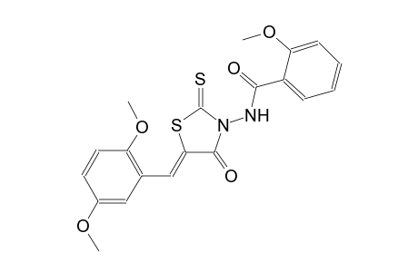 N-[(5Z)-5-(2,5-dimethoxybenzylidene)-4-oxo-2-thioxo-1,3-thiazolidin-3-yl]-2-methoxybenzamide