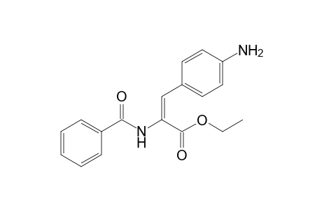 Ethyl 2-(benzamido)-3-(p-aminophenyl)-2-propenoate