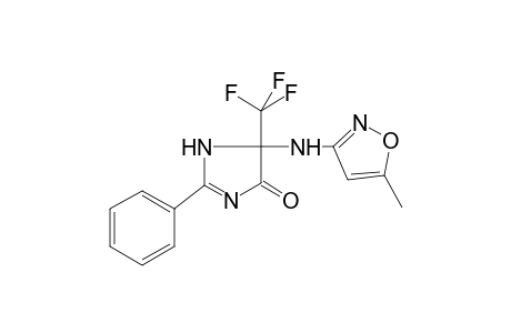 5-[(5-methyl-3-isoxazolyl)amino]-2-phenyl-5-(trifluoromethyl)-1,5-dihydro-4H-imidazol-4-one