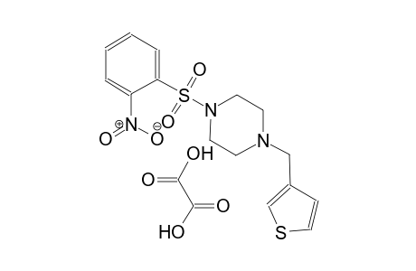 1-((2-nitrophenyl)sulfonyl)-4-(thiophen-3-ylmethyl)piperazine oxalate