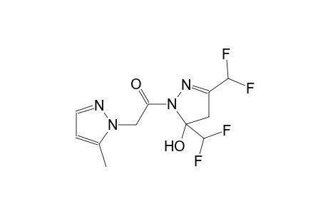3,5-bis(difluoromethyl)-1-[(5-methyl-1H-pyrazol-1-yl)acetyl]-4,5-dihydro-1H-pyrazol-5-ol