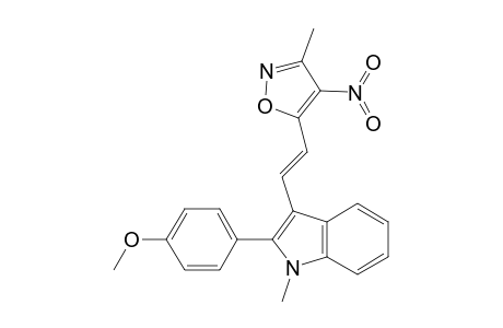 5-{2-[(p-methoxyphenyl)-N-methyl-indol-3-yl]-ethenyl}(3-methyl-4-nitro)isoxazole